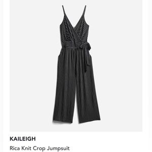 Black and white stripe jumpsuit XL